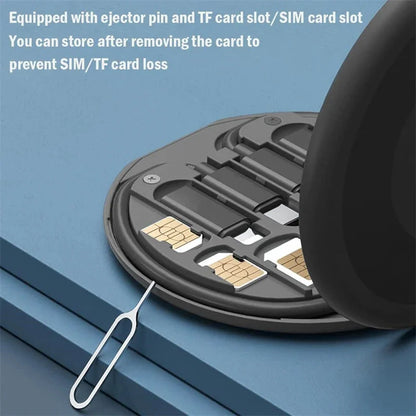Portable Multifunctional Data Cable Storage Box with 60W Fast Charging Mobile Phone Holder and Multi-Head Conversion Set